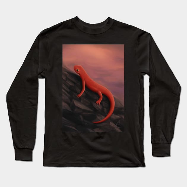 Salamander Long Sleeve T-Shirt by BastetLand